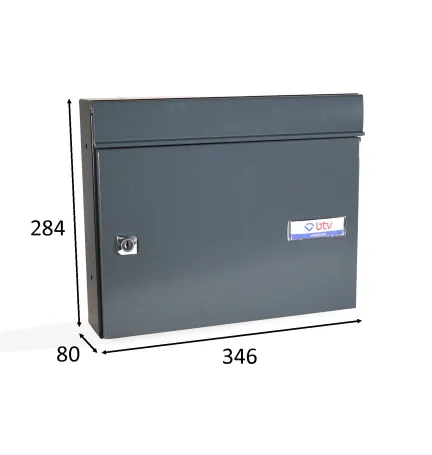 BUZON EXPO APAISADO GRIS 284 x 346 x 80